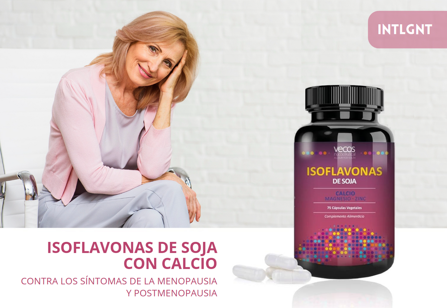 Isoflavonas De Soja Con Calcio, Magnesio Y Zinc